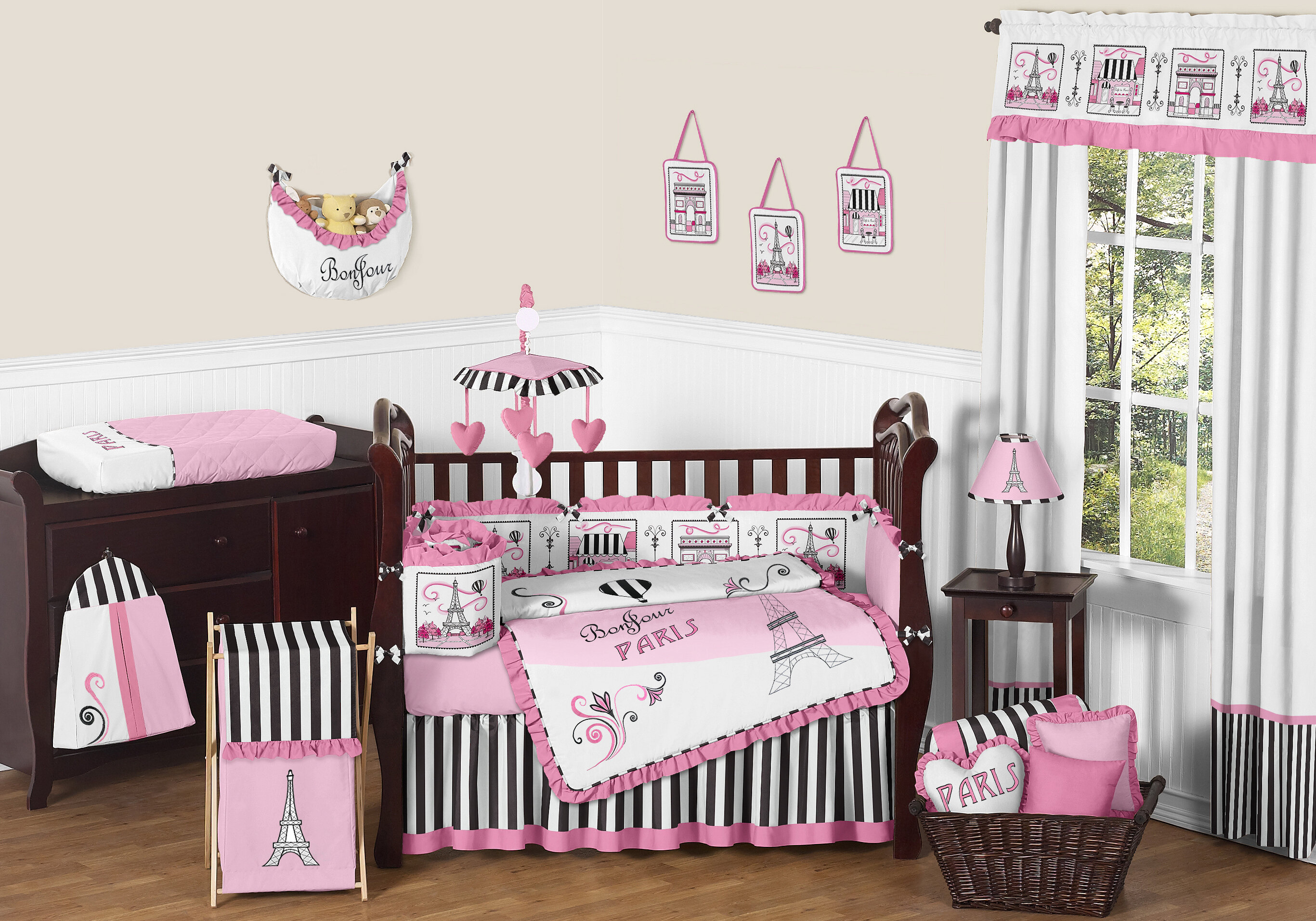 Sweet Jojo Designs Paris 9 Piece Crib Bedding Set Reviews Wayfair