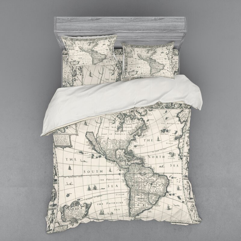 world map bedding
