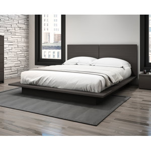 Decimus Queen Platform Bed Rails and Footboard