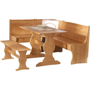 Patty 3 Piece Nook Dining Set by August Grove