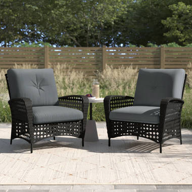 mitchem adirondack patio chair with cushions