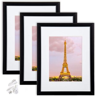 Memory Island Document Diploma Picture Frames 8.5x11 with 6x8 and 5x7 Mat,6 Pack of Certificate Frames,Silver 