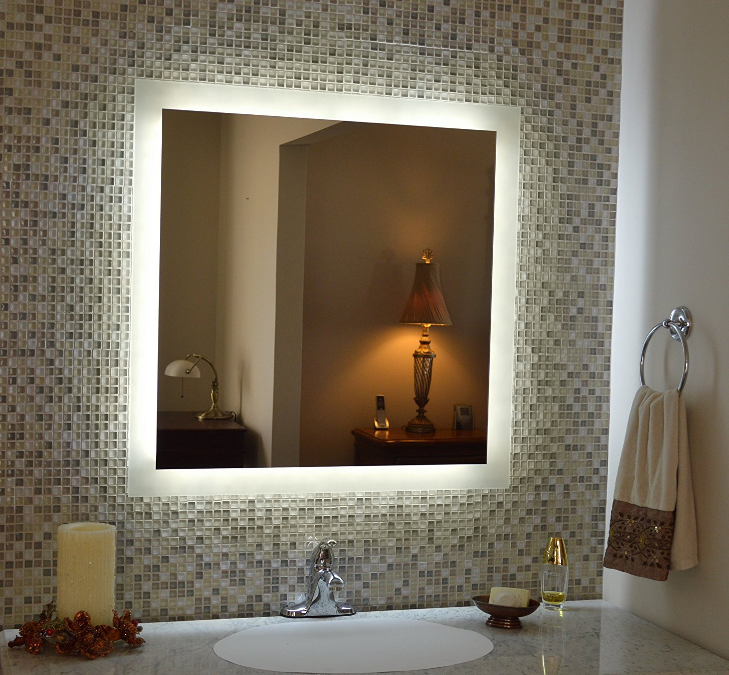 Wade Logan Abbie Lighted Bathroom Vanity Mirror Reviews Wayfair