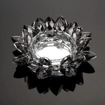 Crystal Lotus Socle Ornement Avec rihnestone Filled Stand-Décoration d'intérieur & Cadeau 