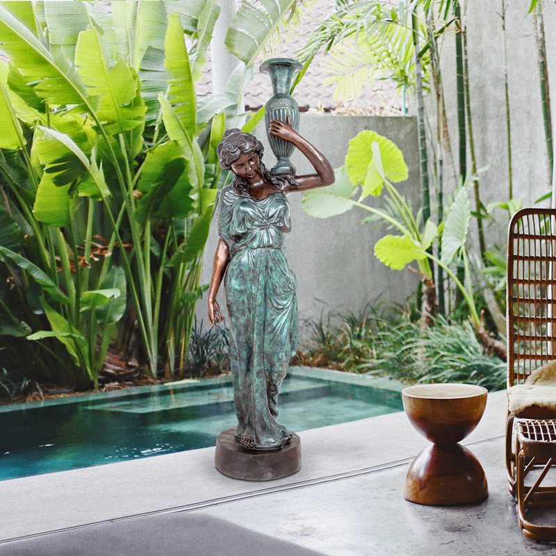 Design Toscano Dione The Divine Water Goddess Cast Bronze Garden Statue Wayfair Get the best deals on garden statues ornaments. dione the divine water goddess cast bronze garden statue