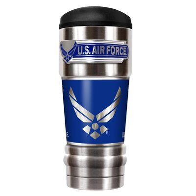 Great American Products Pittsburgh Penguins 16 oz Travel Tumbler with Metallic Honeycomb Design Wrap