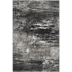 Costa Mesa Black, Silver/White Area Rug