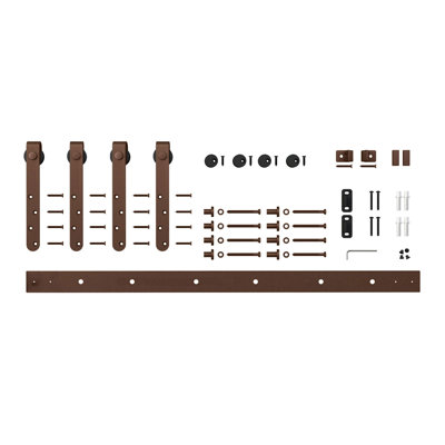 Solid Steel Mini Sliding Standard Single Barn Door Hardware Kit
