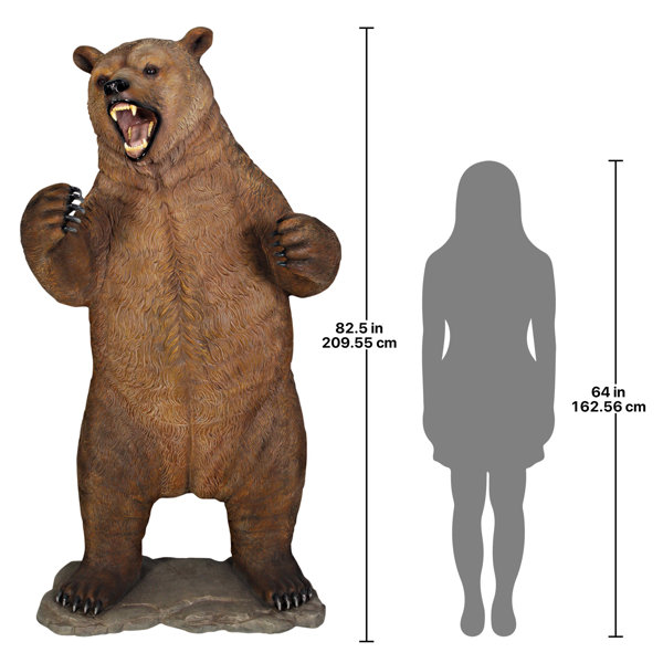 Design Toscano Growling Grizzly Bear Life Size Statue Wayfair Design Toscano Growling Grizzly Bear Life Size Statue Wayfair