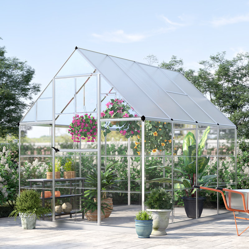 Palram Hybrid 6 Ft W X 8 Ft D Greenhouse Reviews Wayfair