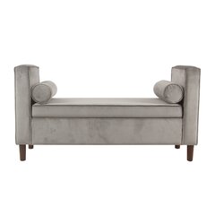 Modern Grey Upholstered Storage Benches Allmodern