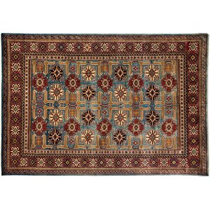 One-of-a-Kind Shirvan Hand-Knotted Red Area Rug