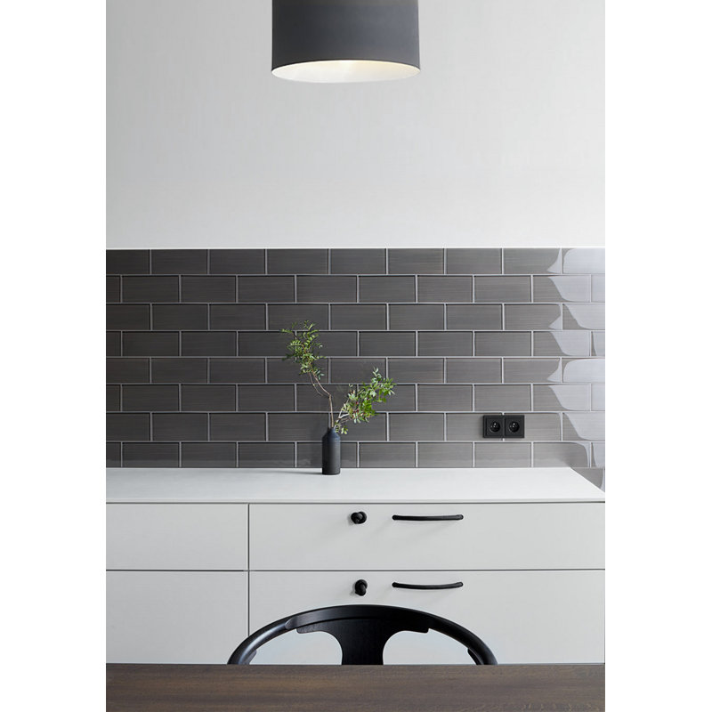 Ws Tiles Premium Hand Painted 3 X 6 Glass Mosaic Subway Tile Reviews