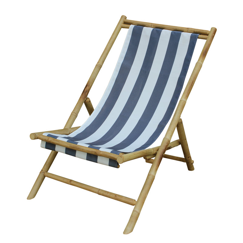 Bay Isle Home Corning Bamboo Outdoor Sling Lounge Chair Wayfair