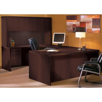 Aberdeen Series U Shape Executive Desk With Hutch Mayline Group