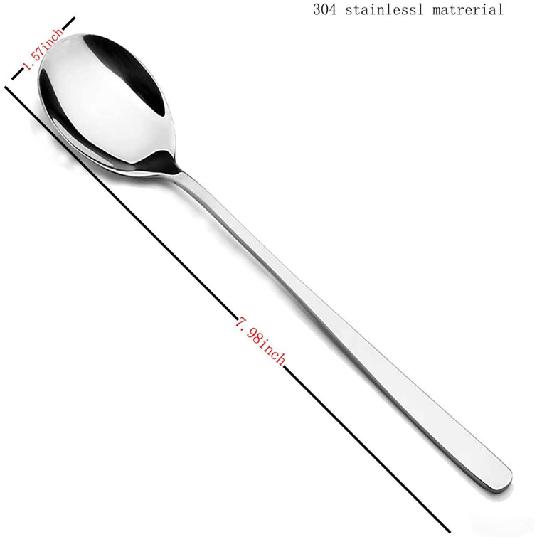 6Pcs/Set Stainless Steel Spoon 6 Inch Dinner Spoon Ramen Rice Spoon Soup Spoon 6Pcs/Set Stainless Steel Spoon 6 Inch Dinner Spoon Ramen Rice Spoon Soup Spoon