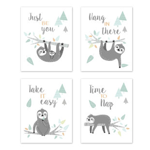 sloth baby room decor