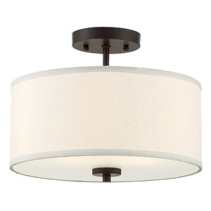 Salmons 2-Light Semi Flush Mount