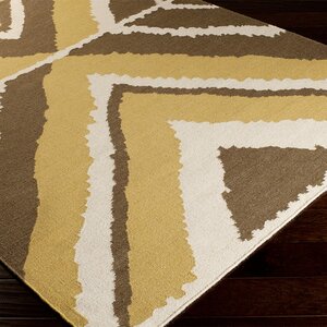 Alameda Hand woven Ivory/Brown Area Rug