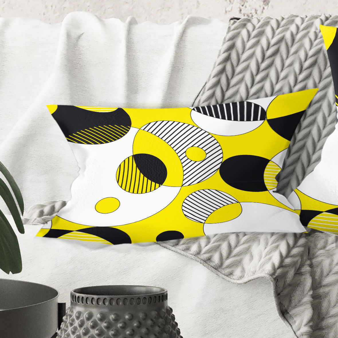East Urban Home Circular I Lumbar Pillow Wayfair