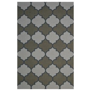 Wool Hand-Tufted Ivory/Green Area Rug