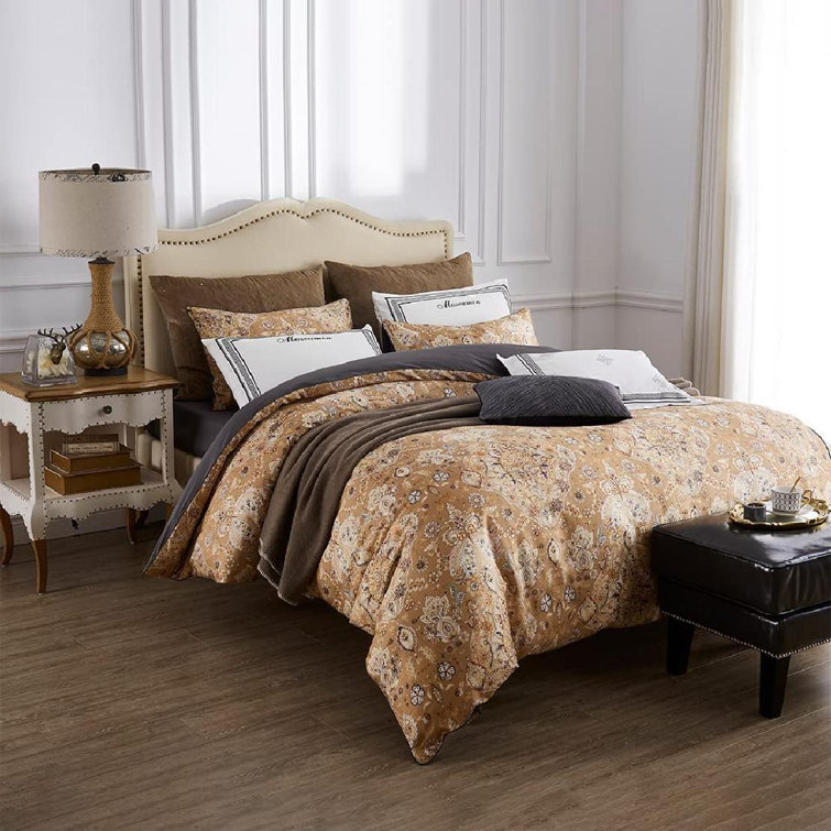 Luxuries ROYAL DEMASK Printed Reversable Duvet Cover+Pillow Case Bedding Set LW 