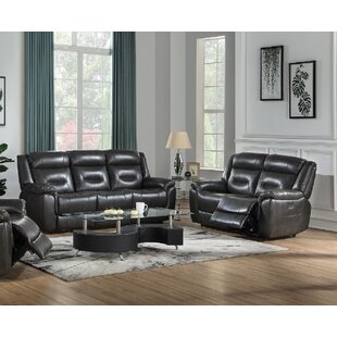 Glenise 2 Piece Faux leather Reclining Living Room Set by Ebern Designs