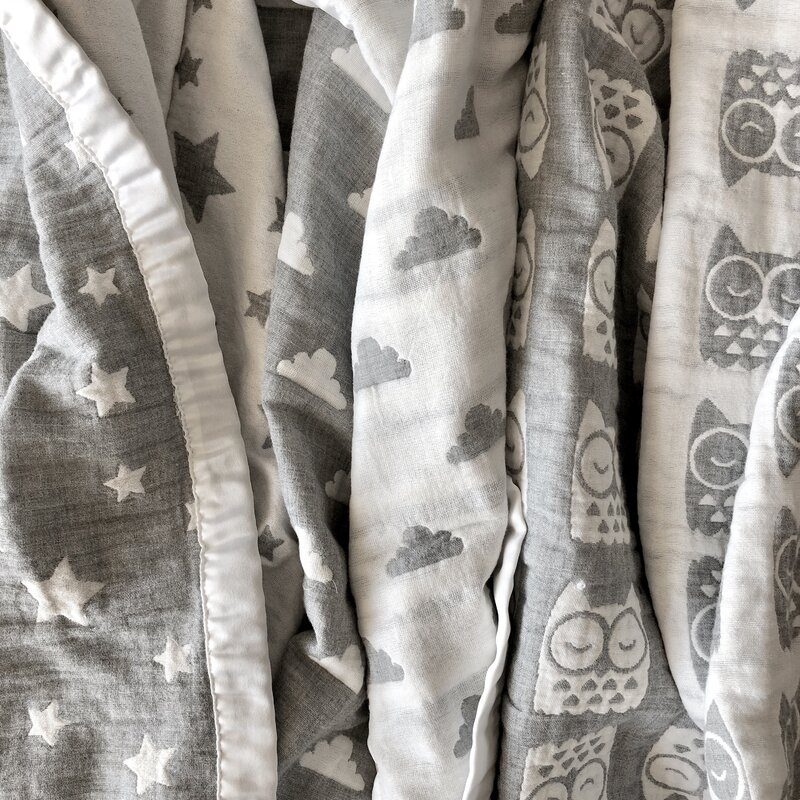 owl muslin blanket