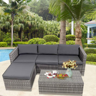 Yohan 4 piece sofa set with cushions clearance