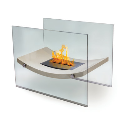 Anywhere Fireplace Broadway Glass Bio Ethanol Tabletop Fireplace