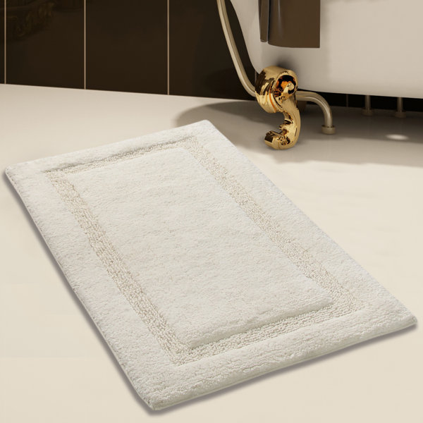 Alcott Hill Purifoy 100 Soft Rectangle Cotton Blend Striped Piece Bath Rug Set Reviews Wayfair