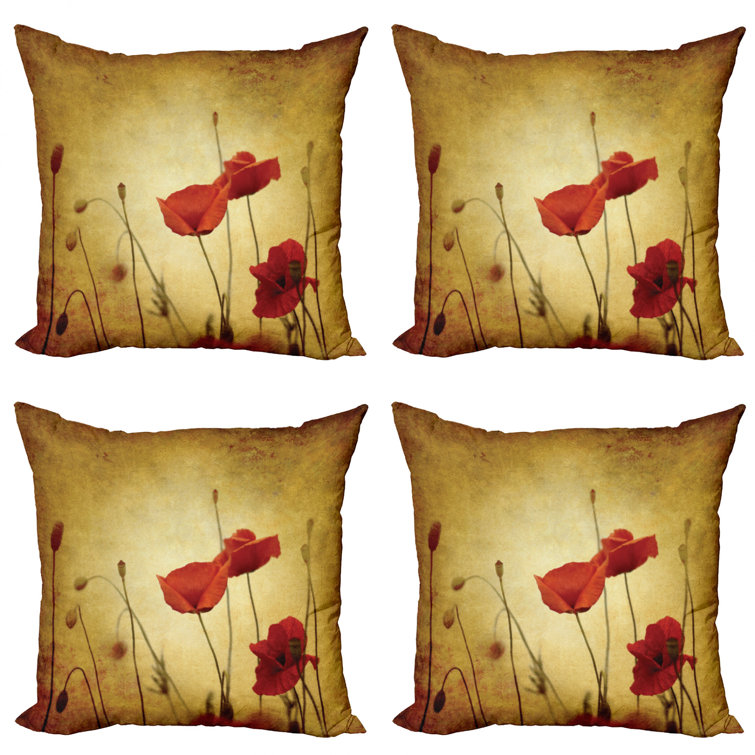 poppy throw pillows
