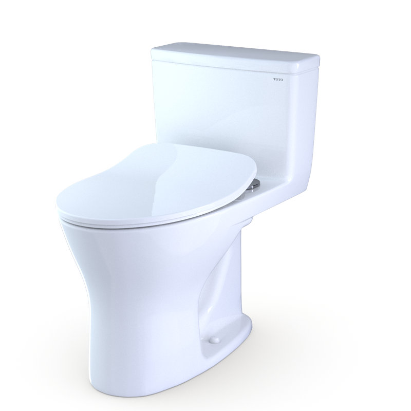 Toto Dual-Flush Elongated Two-Piece toilet with Tornado ...