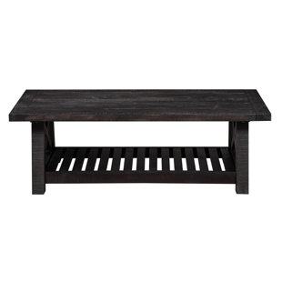 Go to store & view more images Shenk Pine Wood Coffee Table by Breakwater Bay