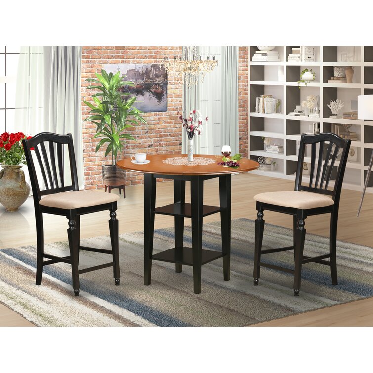 Better Homes and Gardens Mercer 5-Piece Counter Height Dining Set Vintage Oak for sale online 