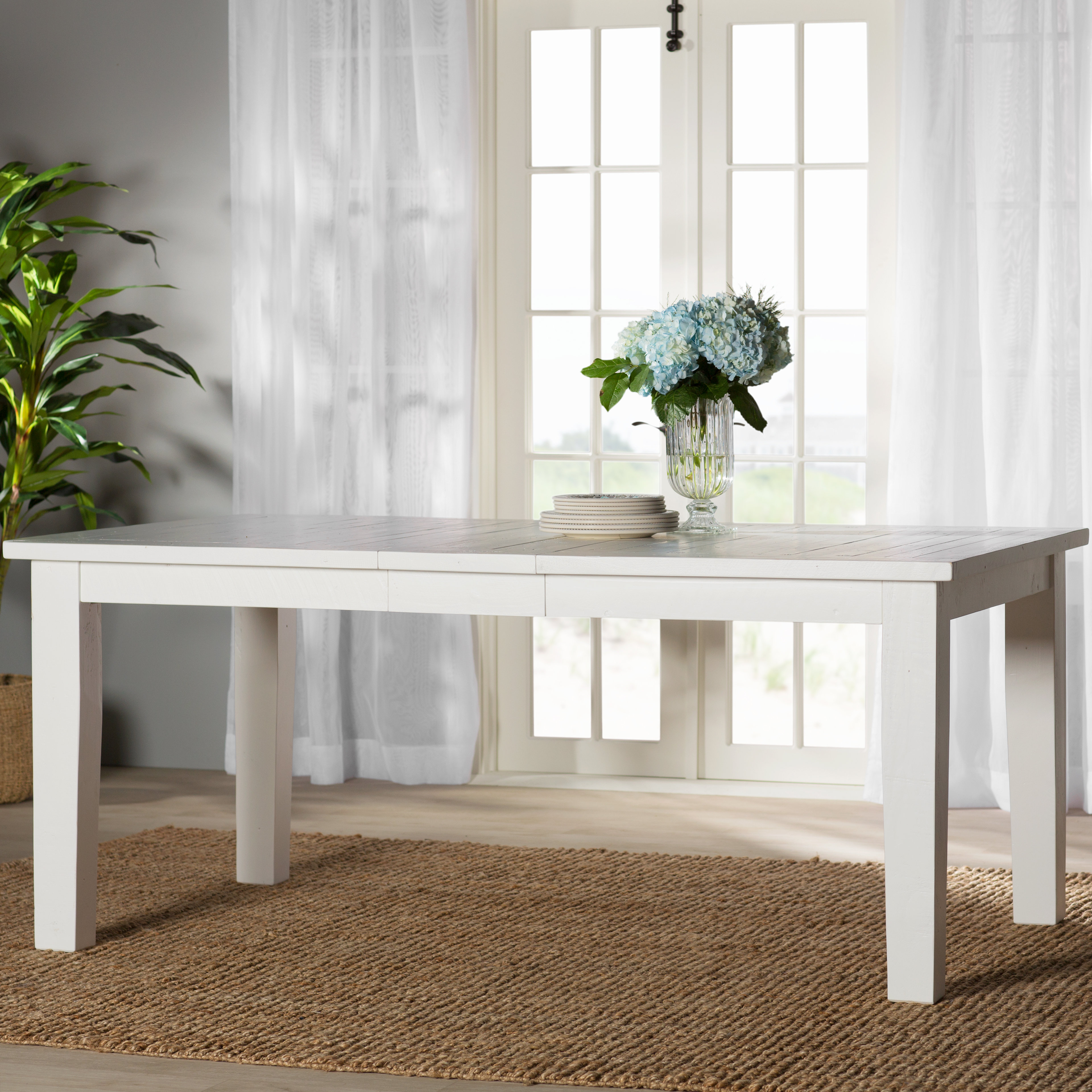 Zeinab Rectangle Extendable Solid Wood Dining Table Zeinab Rectangle Extendable Solid Wood Dining Table