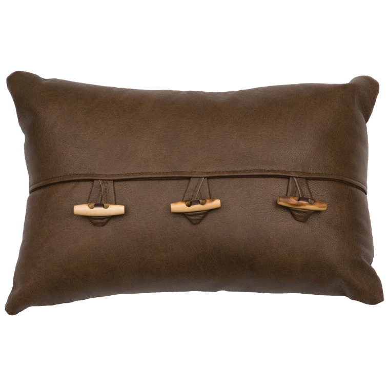 wayfair leather pillows
