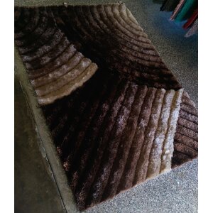 Hand-Tufted Gold/Brown Area Rug