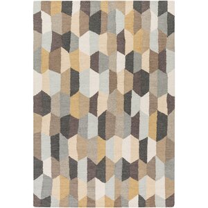 Senger Hand-Tufted Beige/Gray Area Rug