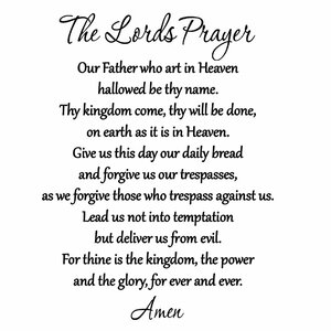 Winston Porter The Lord's Prayer Bible Wall Decal & Reviews | Wayfair