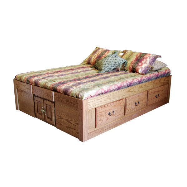 Loon Peak Kuhn Queen Solid Wood Storage Platform Bed Reviews Wayfair