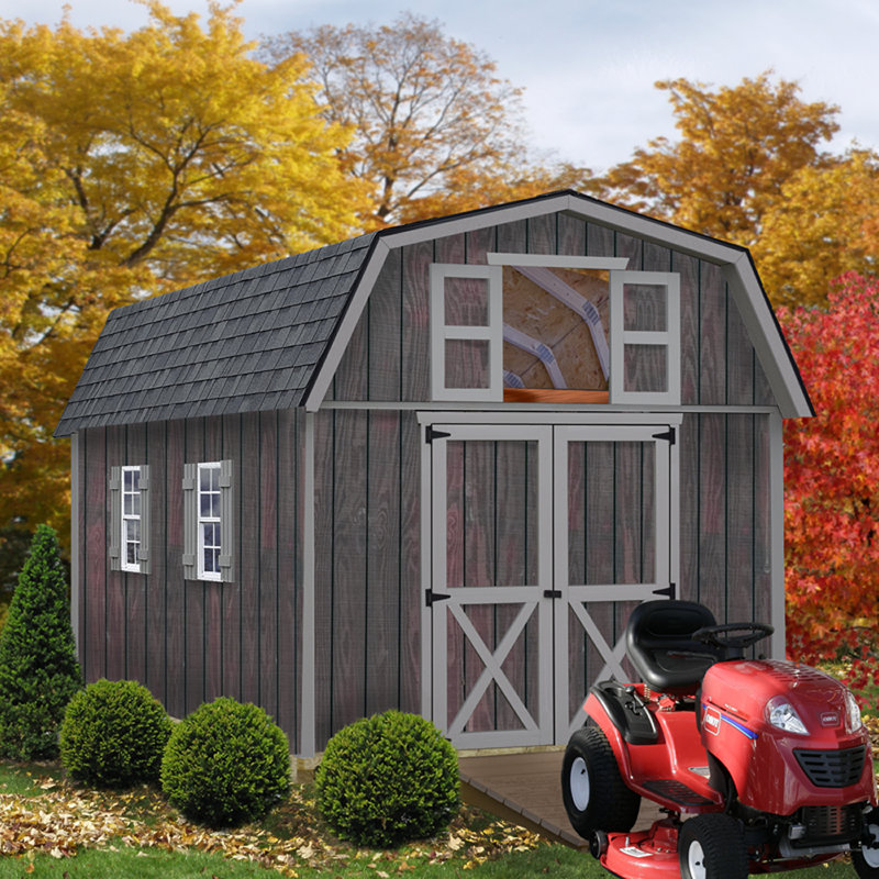 Best Barns Woodville 10 Ft W Solid Wood Storage Shed Wayfair