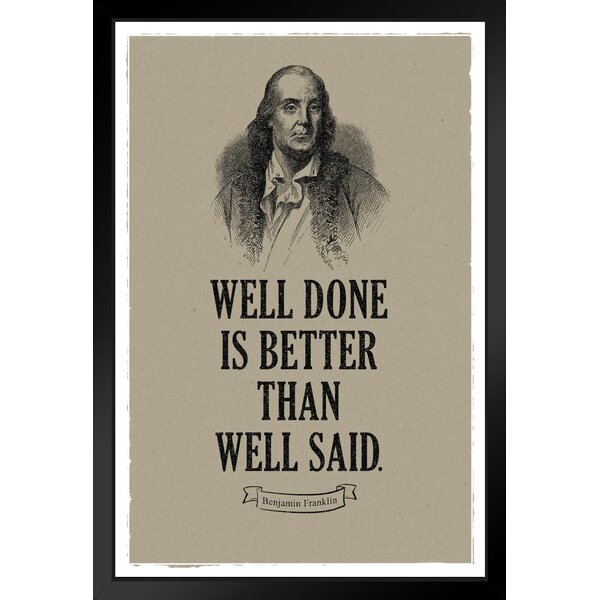 People Will Accept Your Ideas.. Ben Franklin Classroom Motivational POSTER 