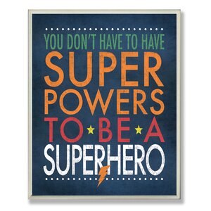 Stella Superhero Wall Plaque