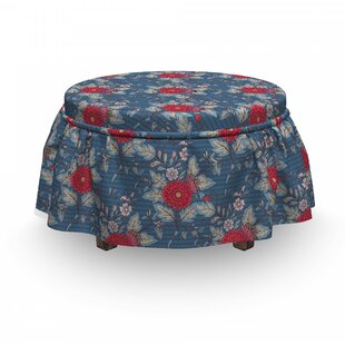 Rococo Antique Growth Ottoman Slipcover (Set Of 2) By East Urban Home