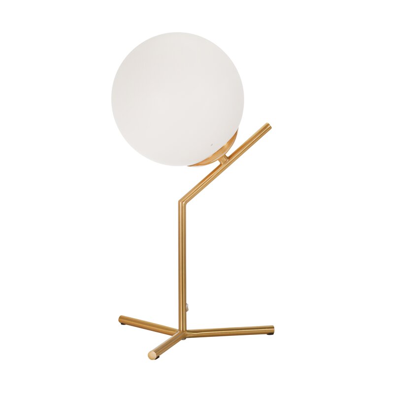 gold white table lamp