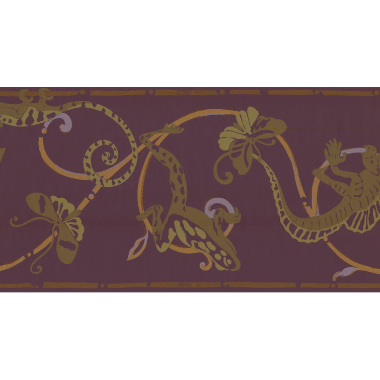 York Wallcoverings Lizard Butterfly 15 L X 10 W Wallpaper Border Wayfair