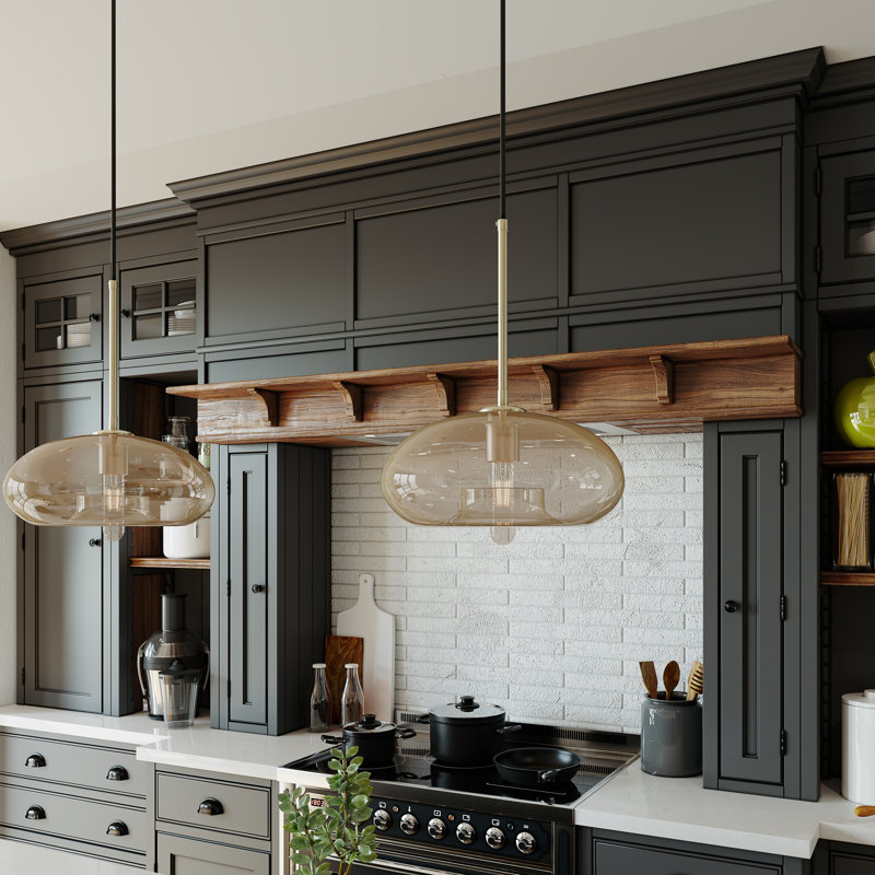 Eathen 1 - Light Pendant Finish: Amber