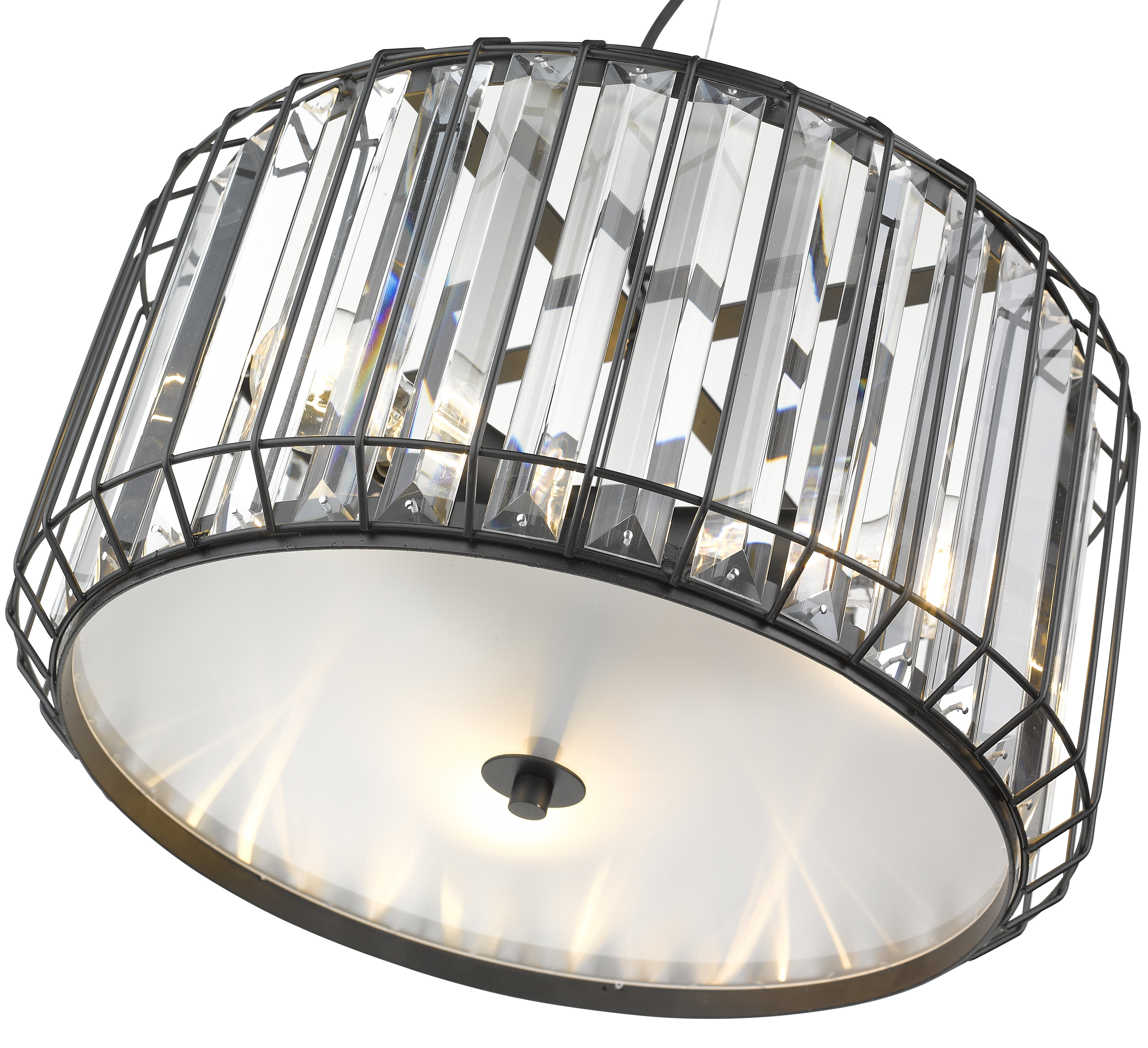 Crystal Bulb Chandelier 3 Piece Frosted Crystal Bulb Chandelier 3 Piece Frosted