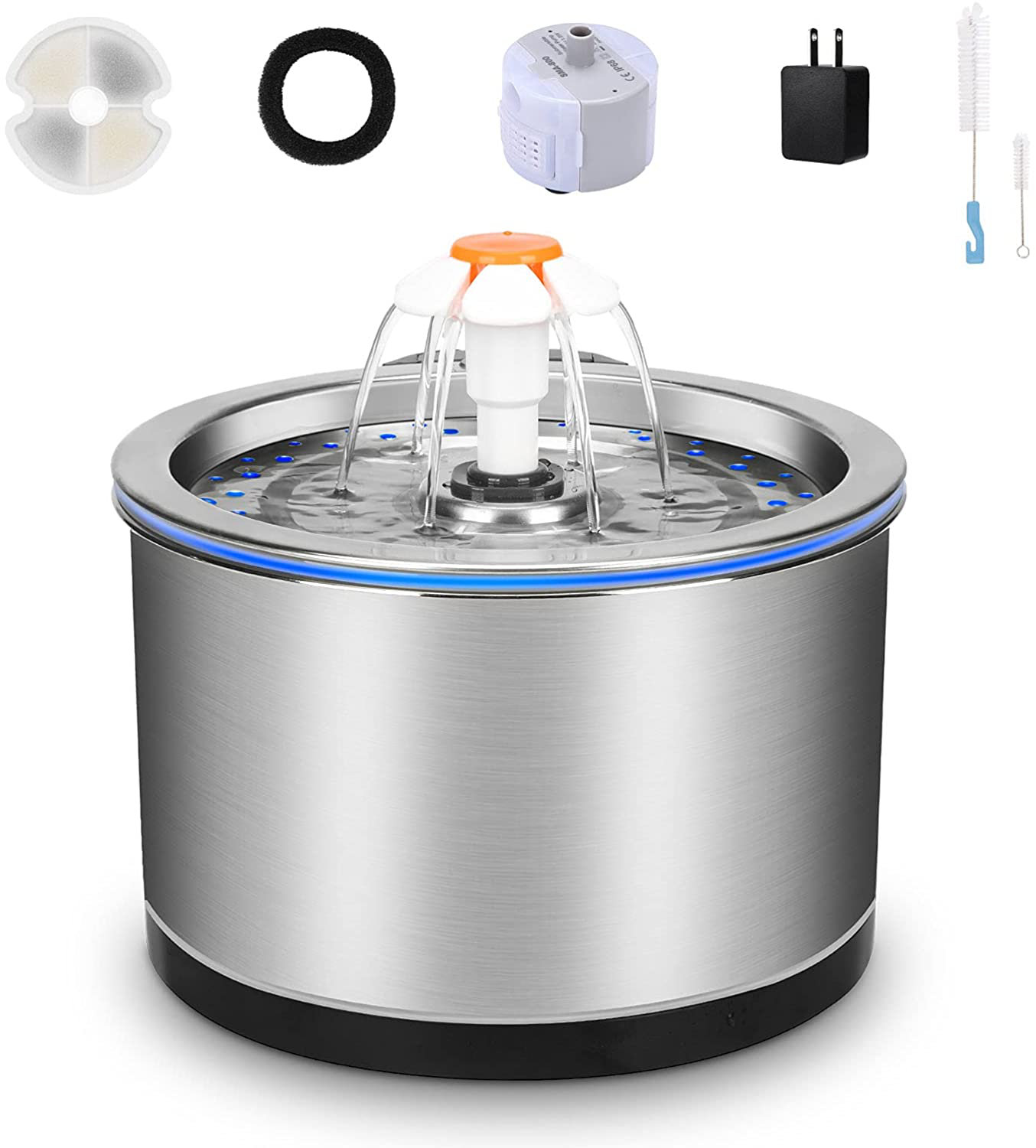 stainless pet fountain